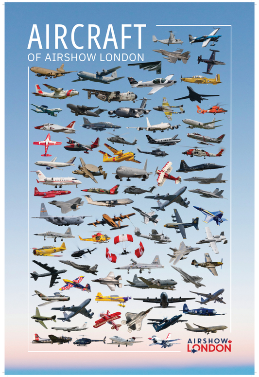 Aircraft of Airshow London Poster